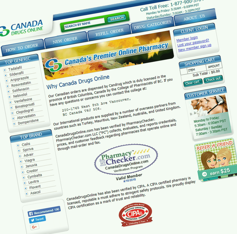 canada drugs pharmacy reviews
